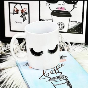 Taza Sublimada - Estilo: Lashes Taza Sublimada - Estilo: Lashes