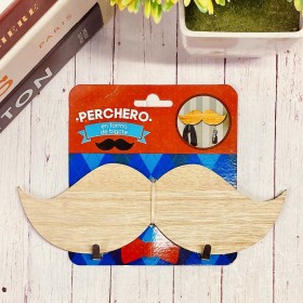 Perchero De Bigote - Estilo: Día del Padre Perchero De Bigote - Estilo: Día del Padre
