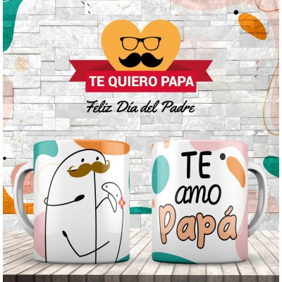 Taza Sublimada - Estilo: Flork Te Quiero Papá