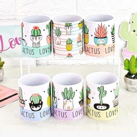 Taza Sublimada - Estilo: Cactus Lover Foto de taza Cactus Lover