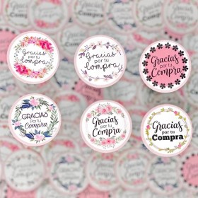 240 Stickers Adheribles Estilo: Gracias Por Tu Compra 240 Stickers Adheribles Estilo: Gracias Por Tu Compra