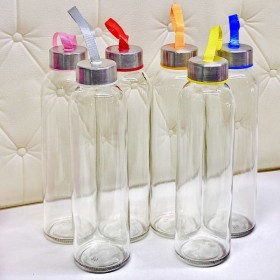 Caja Con 24 Piezas de Botellas De Vidrio