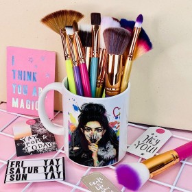 Taza Sublimada Modelo - But First Make Up Foto: Taza Sublimada Modelo - But First Make Up