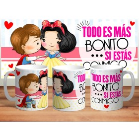 Taza Sublimada - Estilo: Príncipes y Princesas Taza Sublimada - Estilo: Príncipes y Princesas