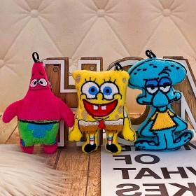 Llavero De Peluche Nacional - Estilo: Bob Esponja Llavero De Peluche Nacional - Estilo: Bob Esponja