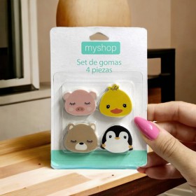 Set de 4 Gomas Para Borrar Set de 4 Gomas Para Borrar