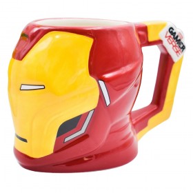 Taza 3d Cerámica 369ml - Estilo: Iron Man