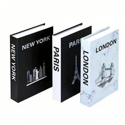 Set de 3 Libros Falsos Decorativos - Estilo: Cities