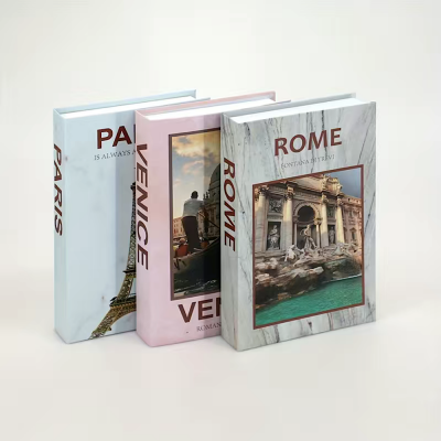 Set de 3 Libros Falsos Decorativos - Estilo: Europe