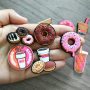 Set de 10 Figuras Decorativas Para Crocs - Estilo: Donuts
