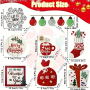 12 piezas Decorativas Con Bandeja De Madera - Estilo: Navidad