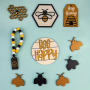 1 Set De 10 Piezas Decorativas Con Bandeja De Madera - Estilo: Honey Bee