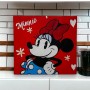 Cuadro Artesanal Decorativo - Estilo: Minnie y Mickey Mouse