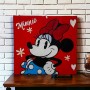 Cuadro Artesanal Decorativo - Estilo: Minnie y Mickey Mouse