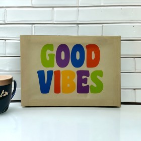 Cuadro Artesanal Decorativo - Estilo: Good Vibes Foto de Cuadro Artesanal Decorativo - Estilo: Good Vibes