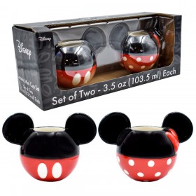 Juego de 2 Mini Tazas para Café - Estilo: Mickey y Minnie Mouse Foto de Juego de 2 Mini Tazas para Café - Estilo: Mickey y Minnie Mouse