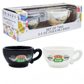 Juego de 2 Mini Tazas para Café - Estilo: Central Perk Friends Foto de Juego de 3 Mini Tazas para Café - Estilo: Central Perk Friends