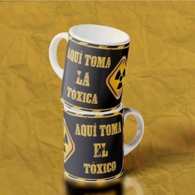 Foto de Dúo de Tazas Sublimadas - Estilo: Tóxicos