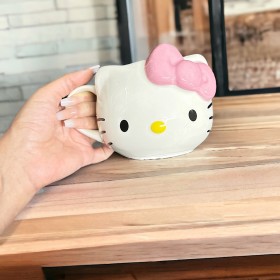 Foto de Taza 3d Cerámica 591ml - Estilo: Hello Kitty