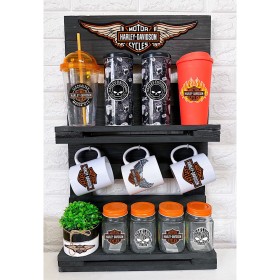 Estación de Café Personalizada - Estilo: Harley Davidson Estación de Café Personalizada - Estilo: Harley Davidson