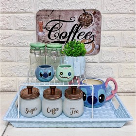 Estación de Café Bandeja Personal - Estilo: Stitch Estación de Café Bandeja Personal - Estilo: Stitch