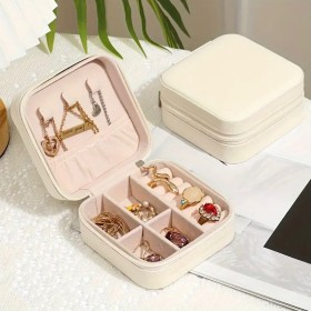 Foto de Caja Organizadora De Joyas Portátil de PU