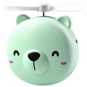 Ventilador 3 en 1 Color Verde - Estilo: Oso Foto de Ventilador 3 en 1 - Estilo: Oso