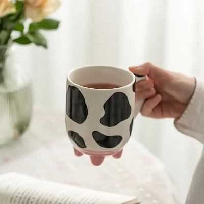 Taza 3d Cerámica 500ml - Estilo: Vaca