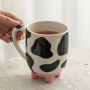 Taza 3d Cerámica 500ml - Estilo: Vaca