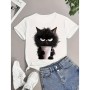 Playera Importada - Estilo: Angry Cat