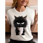 Playera Importada - Estilo: Angry Cat