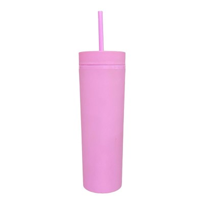 Vaso Con Popote 473 ml