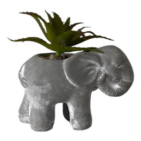 Mini Maceta Con Planta Artificial Decorativa - Estilo: Elefante Mini Maceta Con Planta Artificial Decorativa - Estilo: Elefante