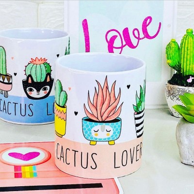 Taza Sublimada - Estilo: Cactus Lover