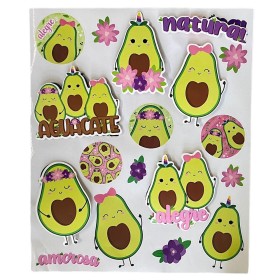 Stickers 3D - Estilo: Aguacate Stickers 3D - Estilo: Aguacate