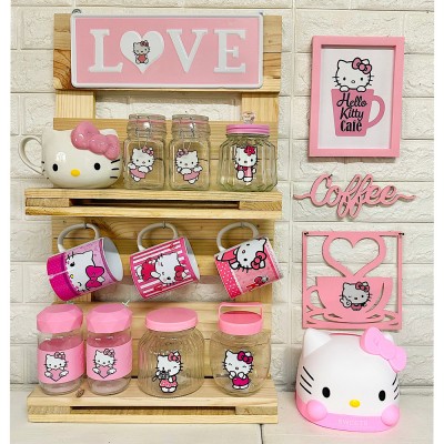 Foto de Estación de Café - Estilo: Hello Kitty con Mueble de Madera Incluido | ¡Envío Gratis!