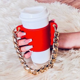 Soporte con Cadena Para Vaso - Estilo: Coffee Chain Foto de Soporte con Cadena Para Vaso - Estilo: Coffee Chain