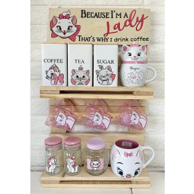 Estación de Café - Estilo: Marie con Mueble de Madera Incluido | ¡Envío Gratis! Estación de Café - Estilo: Marie con Mueble de Madera Incluido | ¡Envío Gratis!