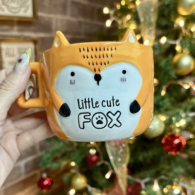 Taza 3d Cerámica - Estilo: Little Cut Fox