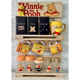 Foto de Estación de Café Rústica “Winnie Pooh” con Mueble de Madera Incluido