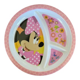 Plato con Divisiones Melamina - Estilo Minnie Mouse