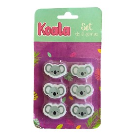 Set de 6 Gomas - Estilo: Koala