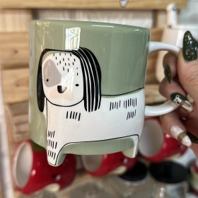 Taza 3d Cerámica - Estilo: Green Dog