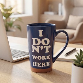 Taza 3d Cerámica 500 ml - Estilo: I Dont Work Here