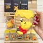 Estación de Café Rústica “Winnie Pooh y Amigos Con Girasoles” con Mueble de Madera Incluido | ¡Envío Gratis!