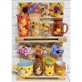 Foto de Estación de Café Rústica “Winnie Pooh y Amigos Con Girasoles” con Mueble de Madera Incluido | ¡Envío Gratis!