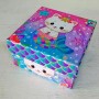 Caja De Cartón Decorativa - Estilo: Mermaid Cat