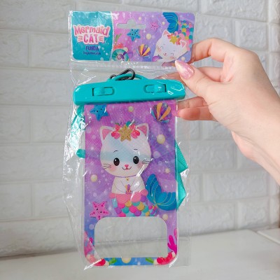 Foto de Porta Celular de Plástico - Estilo: Mermaid Cat