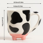 Taza 3d Cerámica 591ml - Estilo: Vaca