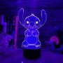 Lámpara Led 3D - Estilo: Stitch